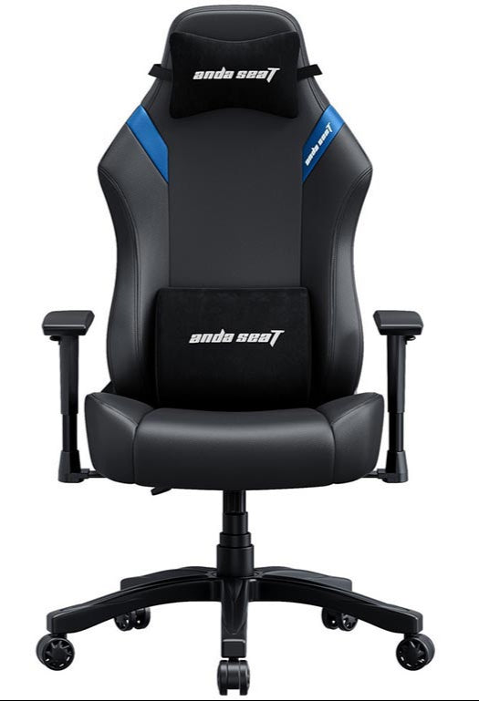 Anda Seat Luna PVC Gaming Chair (L) - Black/Blue Anda Seat Luna PVC Gaming Chair (L) - Black/Blue